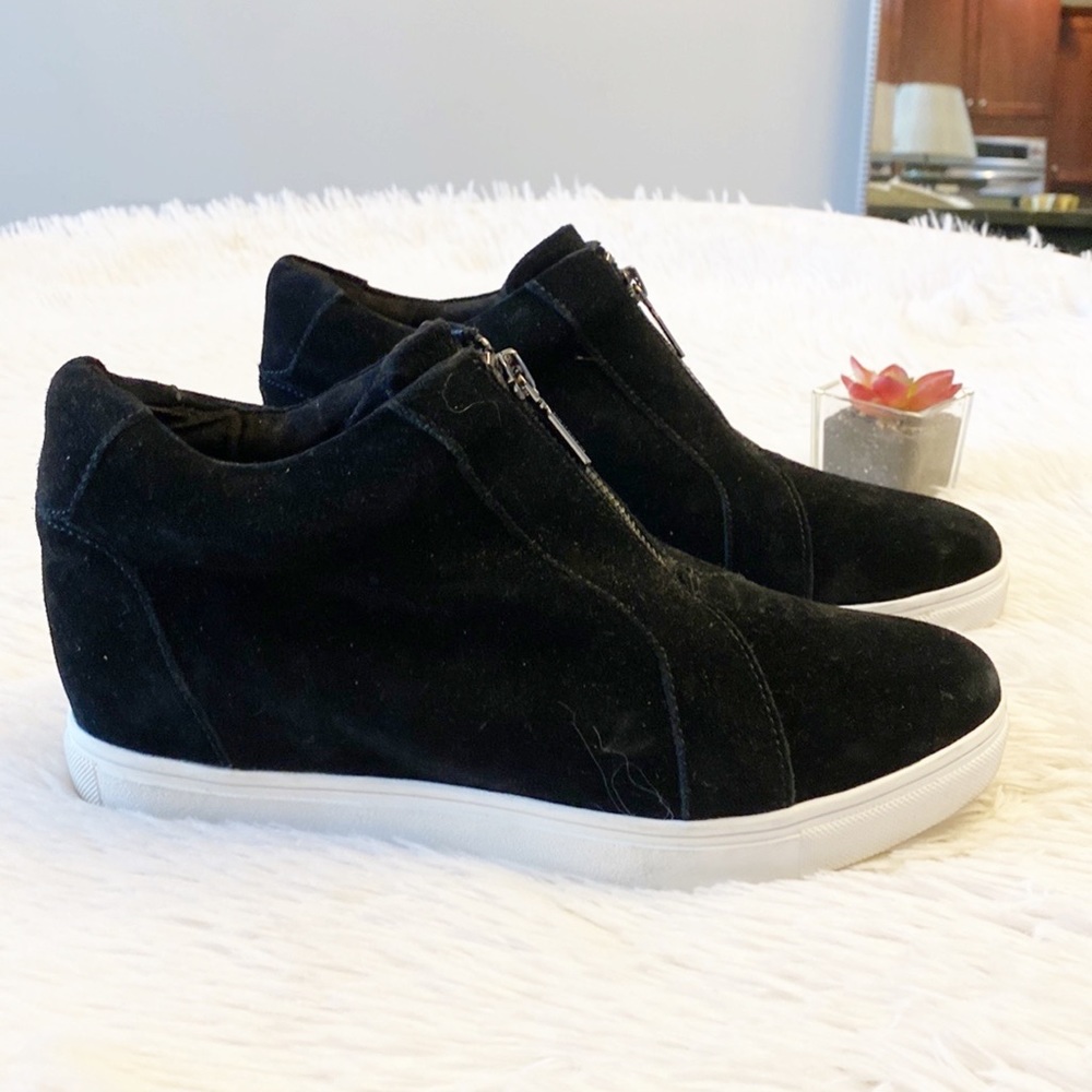 BLONDO x Zappos | Black Suede Waterproof ankle booties winter women’s 8.5